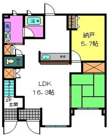 アンシャンテ・シェソワの物件間取画像